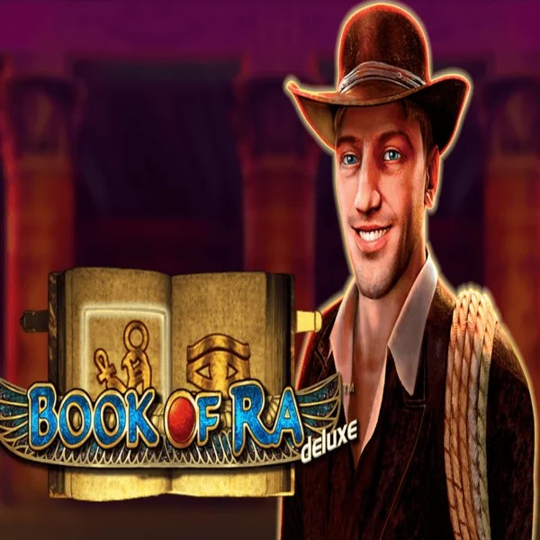 Book of Ra Deluxe by Novomatic, showcased at slotpalaces.gr – game logo