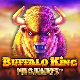 Buffalo King Megaways slot logo by Pragmatic Play at SlotsPalace Casino