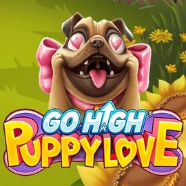 Go High Puppy Love slot visual from RubyPlay available on slotpalaces.gr