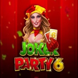 Joker Party 6 slot logo by Greentube at SlotsPalace Casino