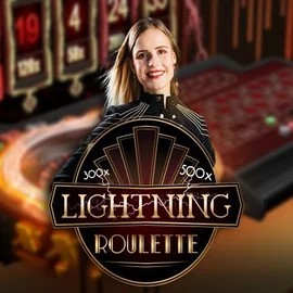 Enjoy Lightning Roulette by Evolution – logo hosted on slotpalaces.gr