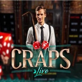 Official Live Casino logo: Live Craps by Evolution at SlotsPalace Casino