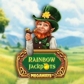 Rainbow Jackpots Megaways logo by Red Tiger Gaming SlotsPalace Casino