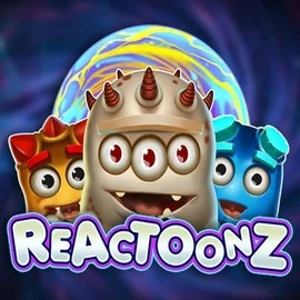 Reactoonz slot logo by Play’n GO at SlotsPalace Casino