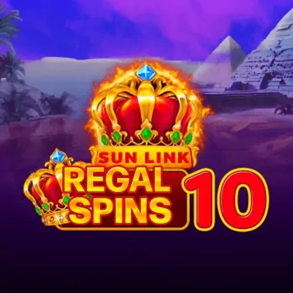 Regal Spins 10 online game logo by PatePlay on slotpalaces.gr