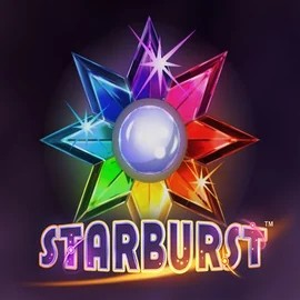 Starburst logo by NetEnt at SlotsPalace Casino