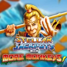 Stellar Jackpots with More Monkeys casino game by Lightning Box Game – featured logo at SlotsPalace Casino