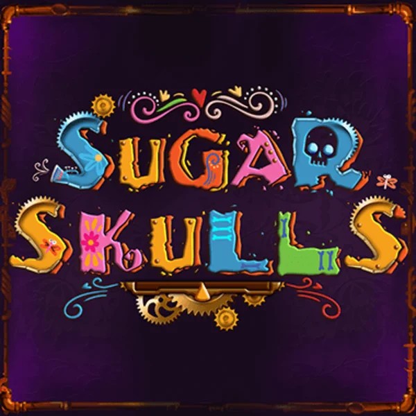Sugar Skulls online game logo by Booming Games on slotpalaces.gr